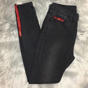 BDG High Rise Twig Ankle Jeans SZ 27 Skinny Jeans Zipper Detail